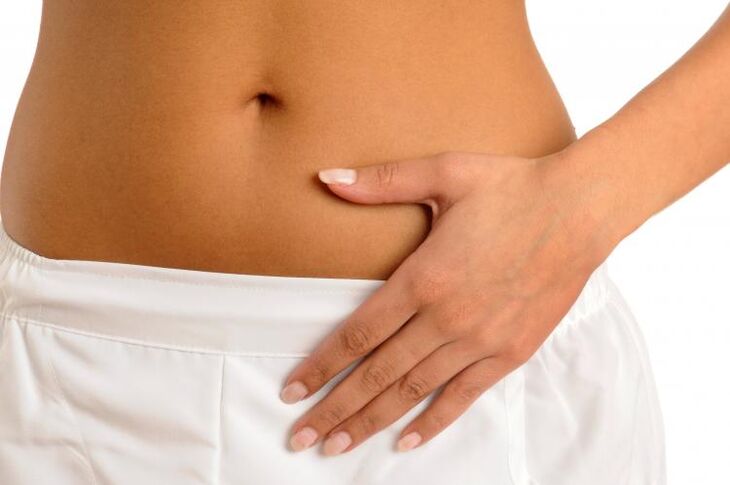 Lower abdomen pain as a symptom of cystitis in women